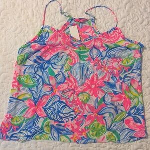 NWT Women's Lilly Pulitzer Ruffed Dusk Top